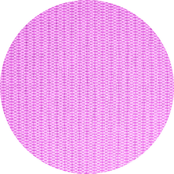 Round Abstract Pink Contemporary Rug, con2128pnk