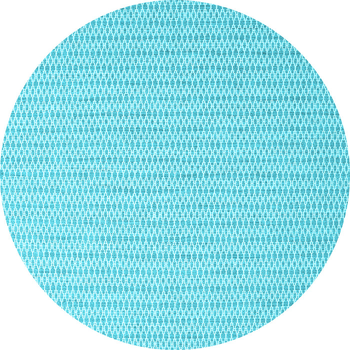 Round Abstract Light Blue Contemporary Rug, con2128lblu