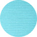 Round Abstract Light Blue Contemporary Rug, con2128lblu