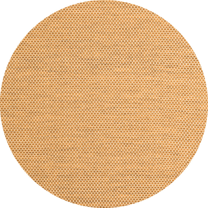 Square Abstract Orange Contemporary Rug, con2129org