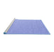 Sideview of Machine Washable Abstract Blue Contemporary Rug, wshcon2129blu