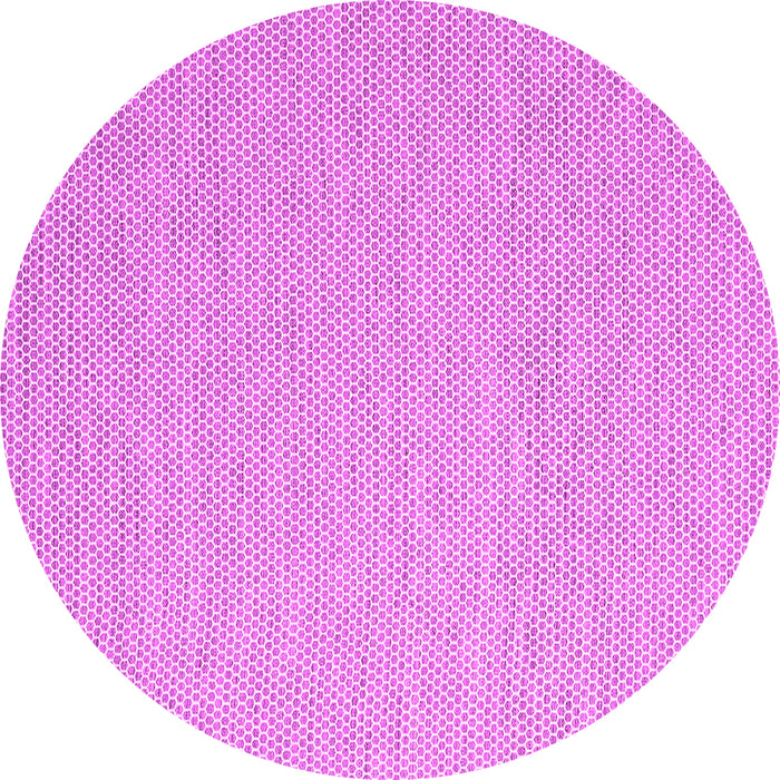 Round Machine Washable Abstract Pink Contemporary Rug, wshcon2129pnk