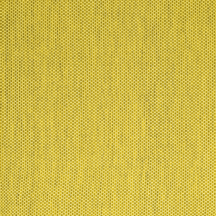 Square Abstract Yellow Contemporary Rug, con2129yw