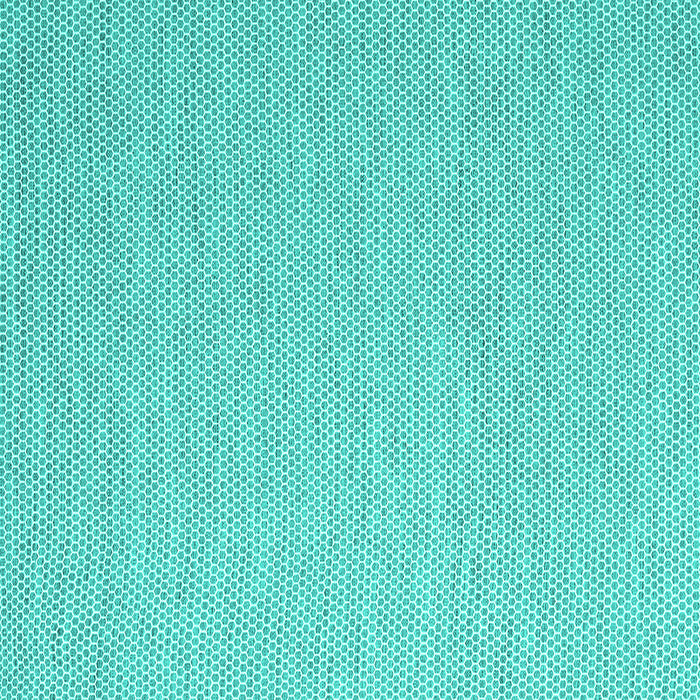 Square Machine Washable Abstract Turquoise Contemporary Area Rugs, wshcon2129turq