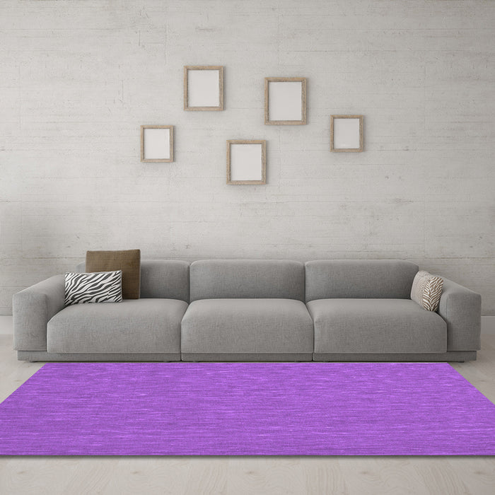 Machine Washable Abstract Purple Contemporary Area Rugs in a Living Room, wshcon212pur