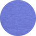 Round Abstract Blue Contemporary Rug, con212blu