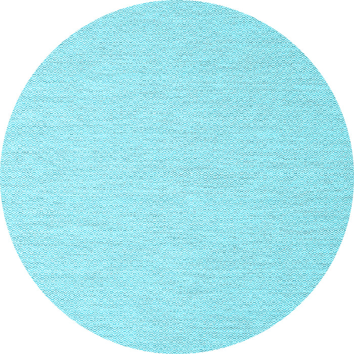 Round Abstract Light Blue Contemporary Rug, con2130lblu