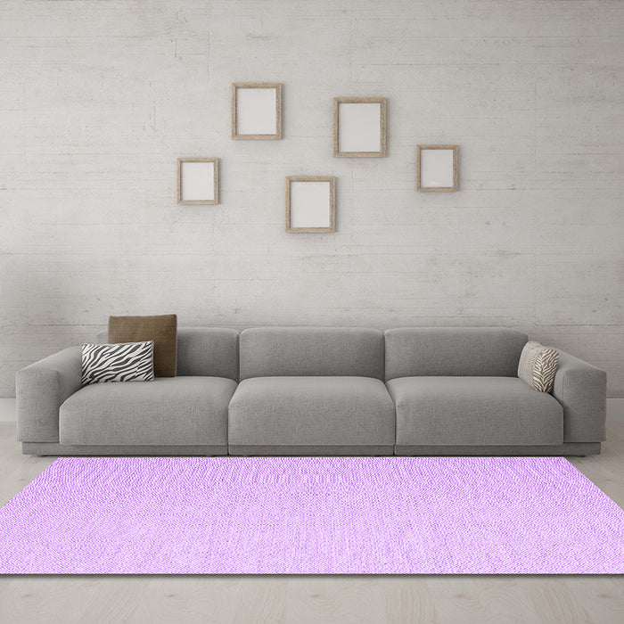 Machine Washable Abstract Purple Contemporary Area Rugs in a Living Room, wshcon2130pur