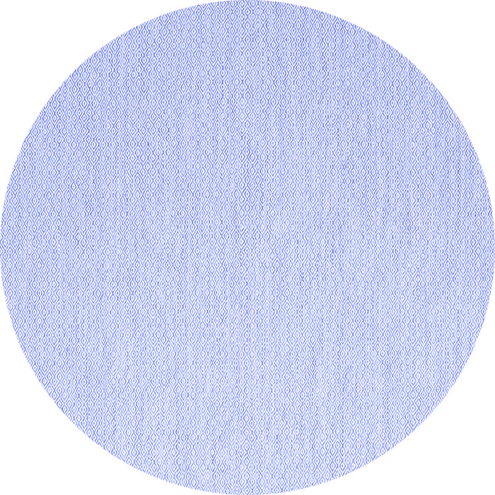 Round Machine Washable Abstract Blue Contemporary Rug, wshcon2130blu