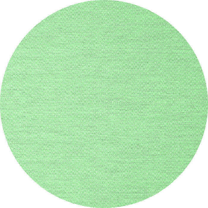Round Abstract Emerald Green Contemporary Rug, con2130emgrn