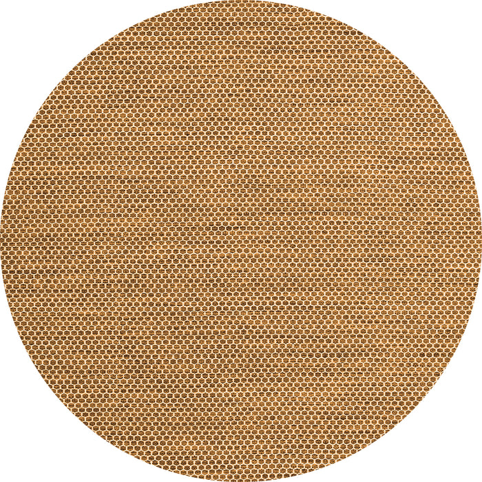Square Abstract Orange Contemporary Rug, con2131org
