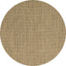 Round Machine Washable Abstract Brown Contemporary Rug, wshcon2131brn