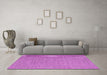 Machine Washable Abstract Pink Contemporary Rug in a Living Room, wshcon2131pnk