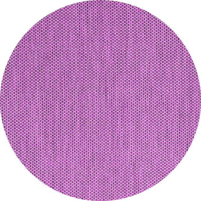 Round Abstract Pink Contemporary Rug, con2131pnk