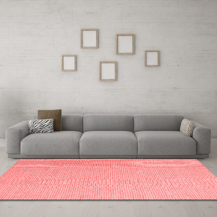Contemporary Red Washable Rugs