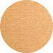 Square Abstract Orange Contemporary Rug, con2132org