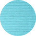 Round Machine Washable Abstract Light Blue Contemporary Rug, wshcon2133lblu