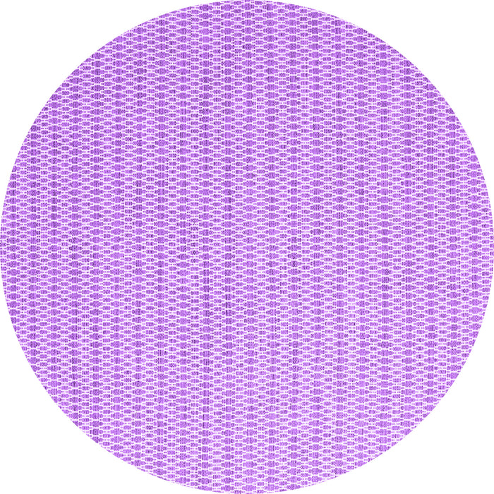Round Abstract Purple Contemporary Rug, con2133pur