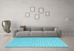 Machine Washable Abstract Light Blue Contemporary Rug in a Living Room, wshcon2133lblu