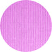 Round Machine Washable Abstract Pink Contemporary Rug, wshcon2133pnk