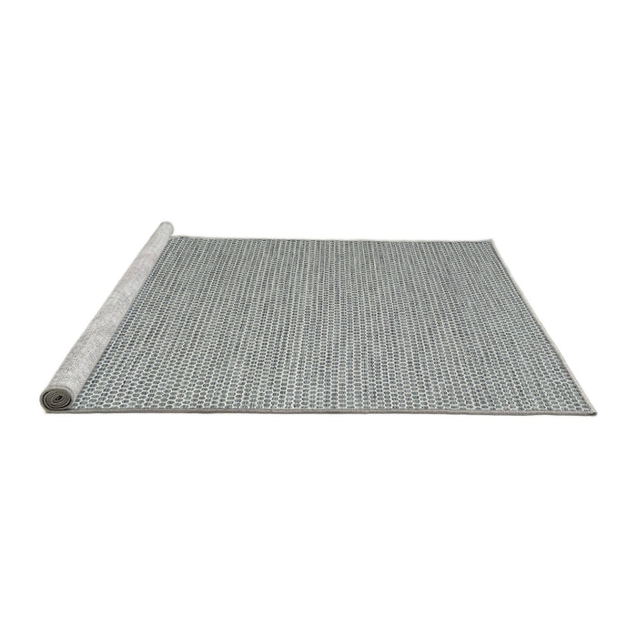 Serging Thickness of Machine Washable Contemporary Silver Gray Rug, wshcon2134