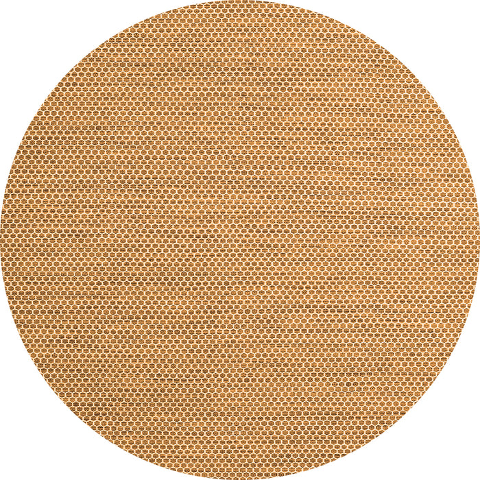 Square Abstract Orange Contemporary Rug, con2134org