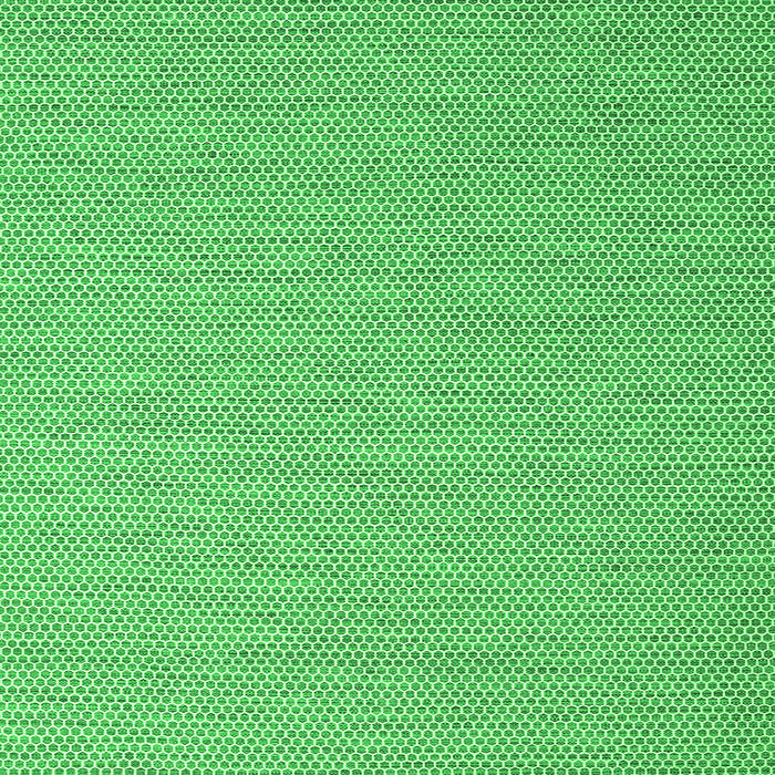 Round Machine Washable Abstract Green Contemporary Area Rugs, wshcon2134grn