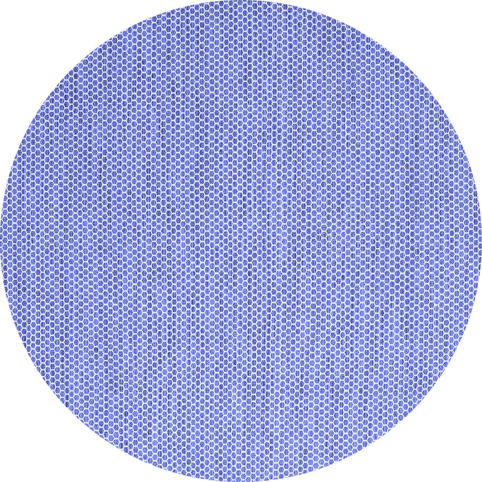 Round Machine Washable Abstract Blue Contemporary Rug, wshcon2134blu