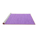 Sideview of Machine Washable Abstract Purple Contemporary Area Rugs, wshcon2134pur