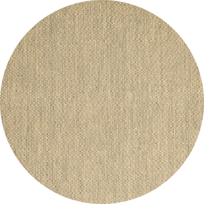 Round Machine Washable Abstract Brown Contemporary Rug, wshcon2135brn