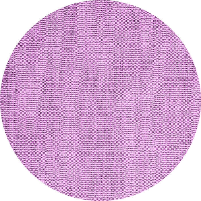 Round Abstract Pink Contemporary Rug, con2135pnk