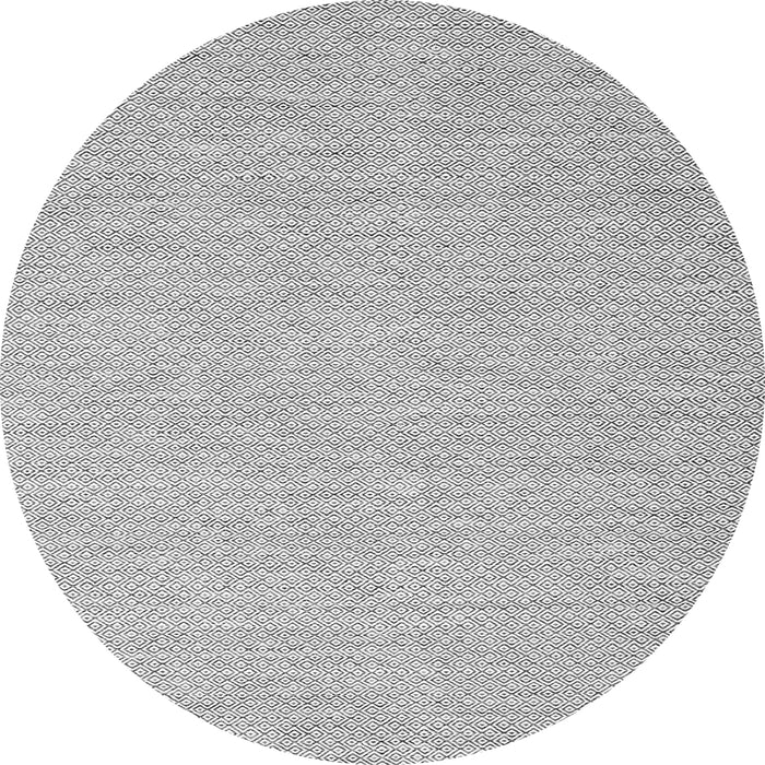 Square Abstract Gray Contemporary Rug, con2135gry