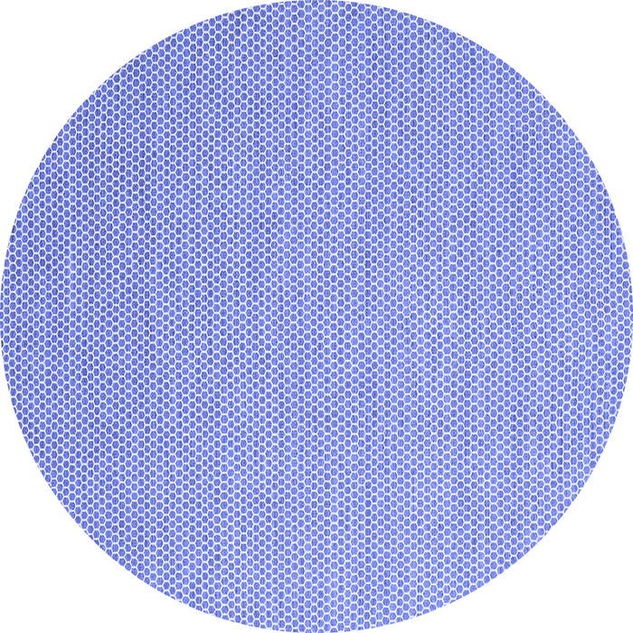 Round Machine Washable Abstract Blue Contemporary Rug, wshcon2136blu