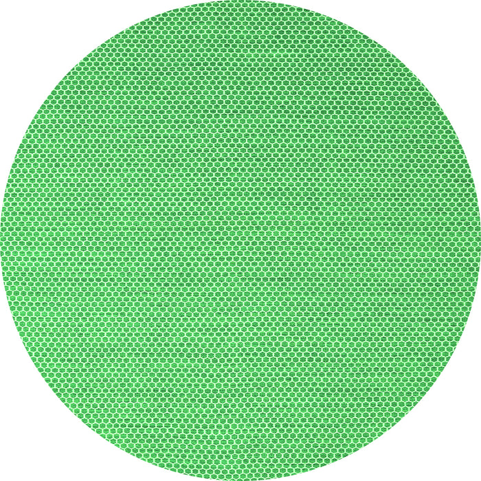 Square Abstract Green Contemporary Rug, con2136grn