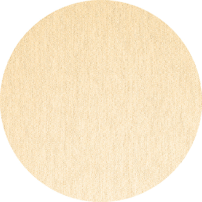 Round Machine Washable Solid Brown Modern Rug, wshcon2137brn