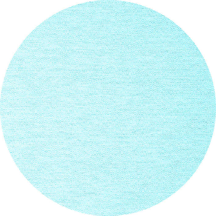 Round Solid Light Blue Modern Rug, con2137lblu