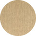 Round Abstract Brown Contemporary Rug, con2138brn