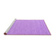 Sideview of Machine Washable Abstract Purple Contemporary Area Rugs, wshcon2138pur