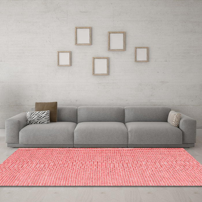 Contemporary Red Washable Rugs