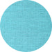 Round Machine Washable Abstract Light Blue Contemporary Rug, wshcon2138lblu