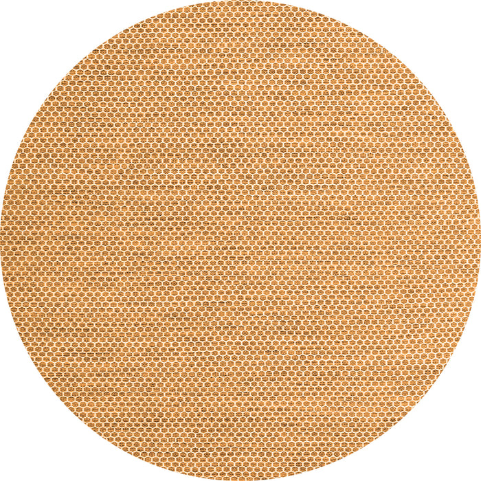 Square Abstract Orange Contemporary Rug, con2138org