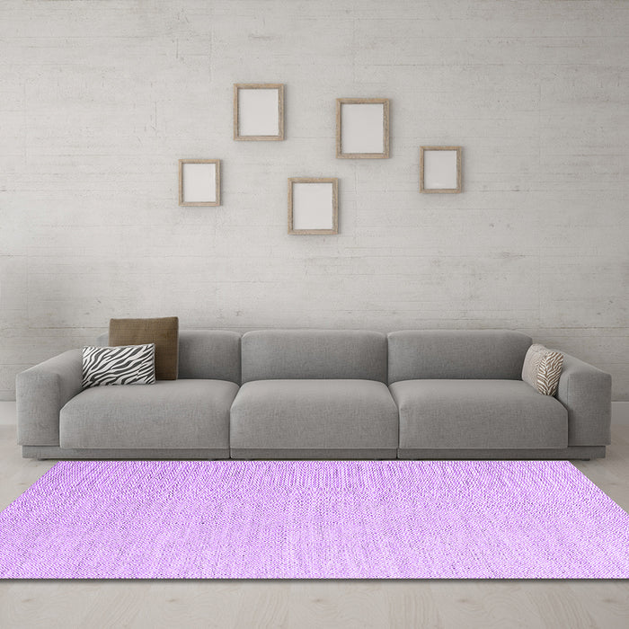 Machine Washable Abstract Purple Contemporary Area Rugs in a Living Room, wshcon2139pur