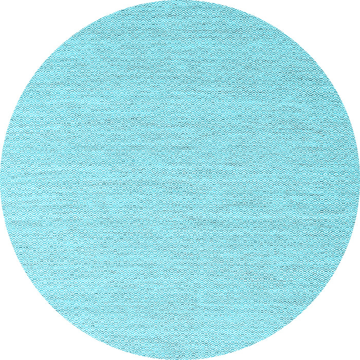 Round Abstract Light Blue Contemporary Rug, con2139lblu
