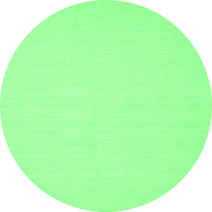 Round Abstract Emerald Green Contemporary Rug, con213emgrn