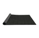 Thickness of Contemporary Charcoal Black Modern Rug, con214