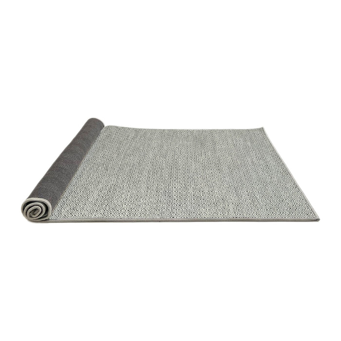 Thickness of Contemporary Platinum Gray Modern Rug, con2140