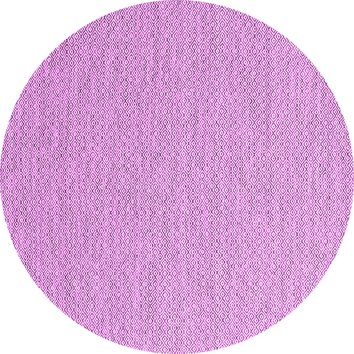 Round Abstract Pink Contemporary Rug, con2140pnk