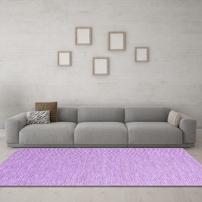 Machine Washable Abstract Purple Contemporary Area Rugs in a Living Room, wshcon2140pur
