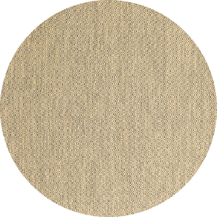 Round Machine Washable Abstract Brown Contemporary Rug, wshcon2140brn