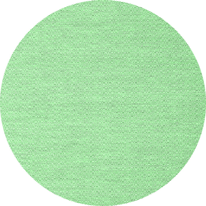 Round Solid Emerald Green Modern Rug, con2141emgrn